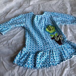 Molly & Millie Floral Geometric Long Sleeve Dress